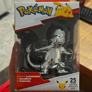 Pokémon 25th Anniversary Chrome Charmander Figure